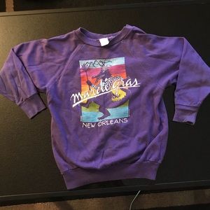 Mardi Gras youth 10-12 crewneck 1986 sweatshirt